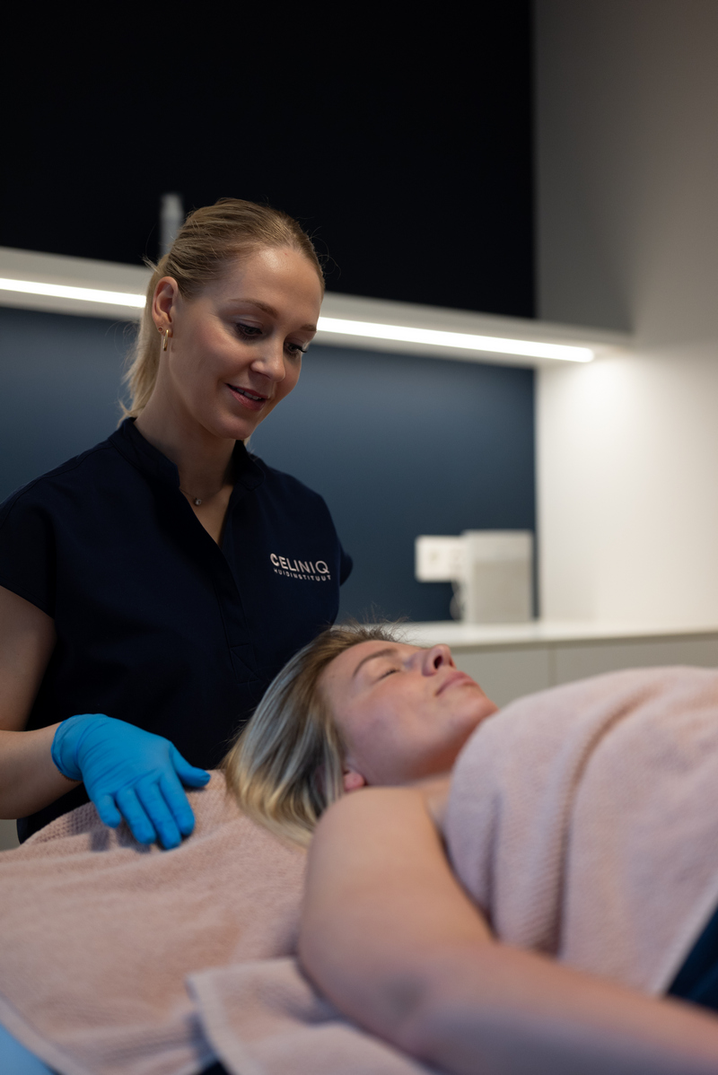 Chemical peel behandeling voor acnehuid bij CELINIQ in Melle